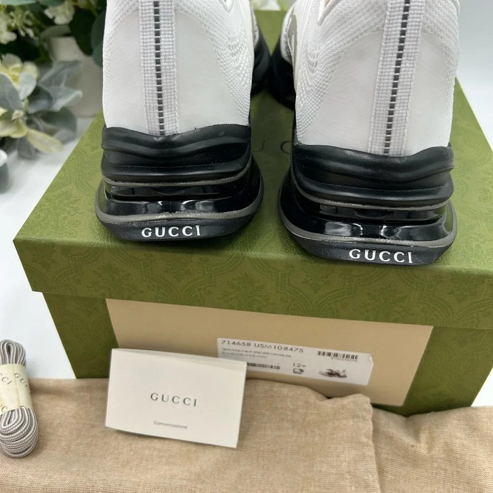 Men's Gucci interlocking G run trainer size 12.5 made in Italy - Picture 9 of 12